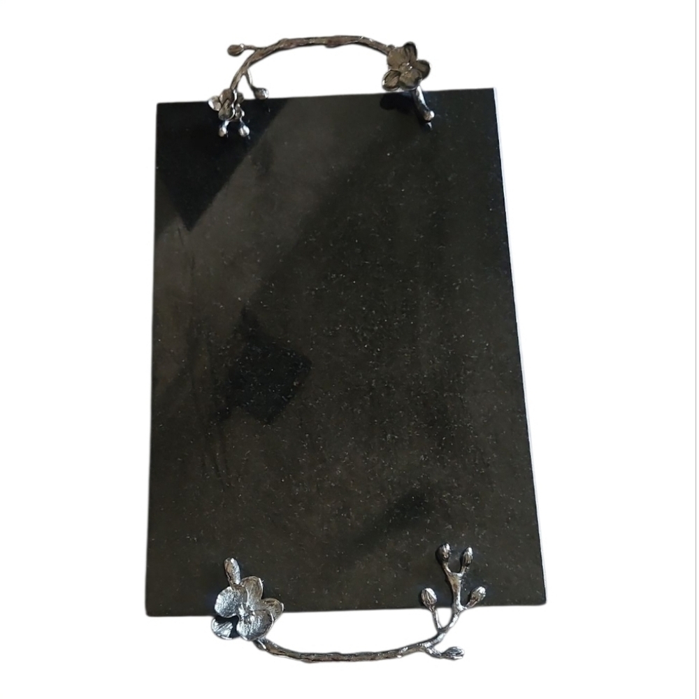 MICHAEL ARAM | Black Orchid Granite Cheese Board Serving Tray